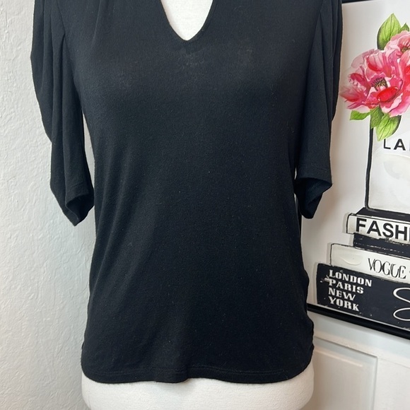 Ba&sh Black Lady T-Shirt Size 0 - Picture 4 of 7